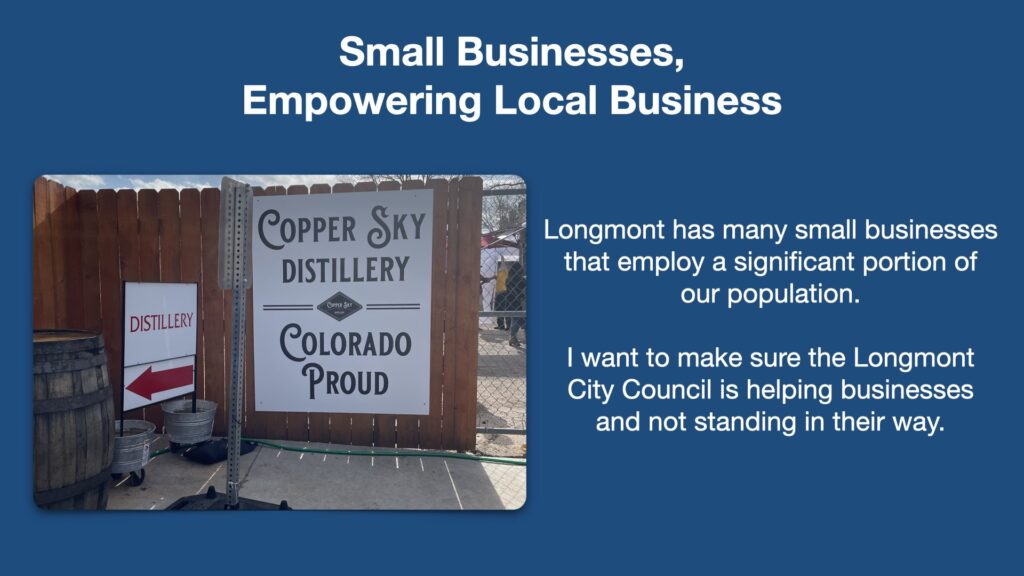 Tallis Longmont City Council Issues Business